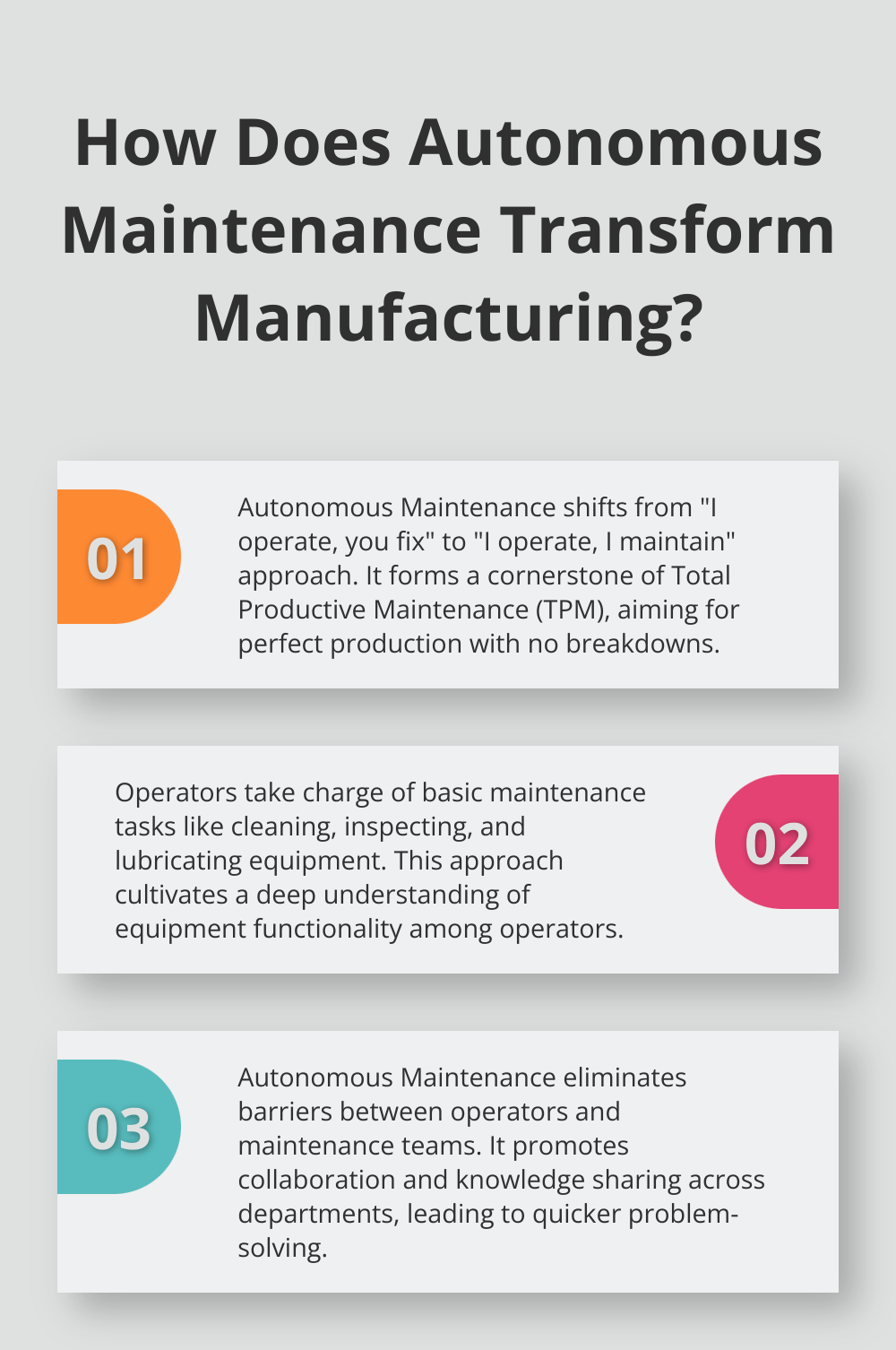 Fact - How Does Autonomous Maintenance Transform Manufacturing?