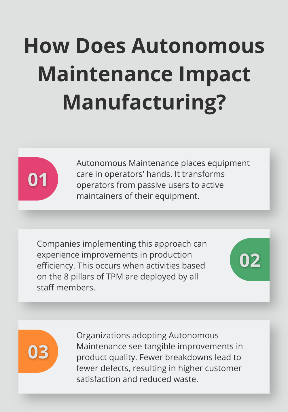 Fact - How Does Autonomous Maintenance Impact Manufacturing?