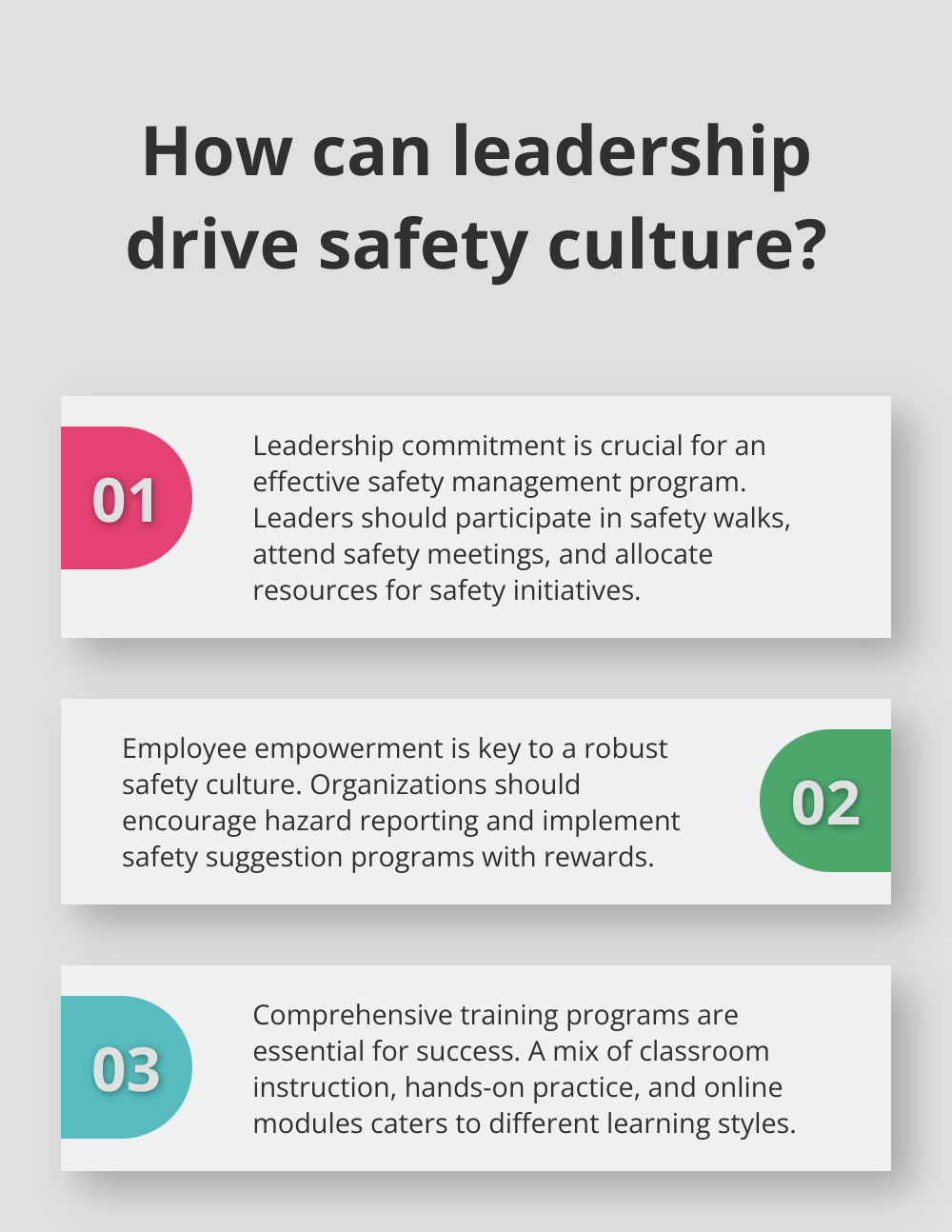 Infographic: How can leadership drive safety culture? - safety risk management meaning